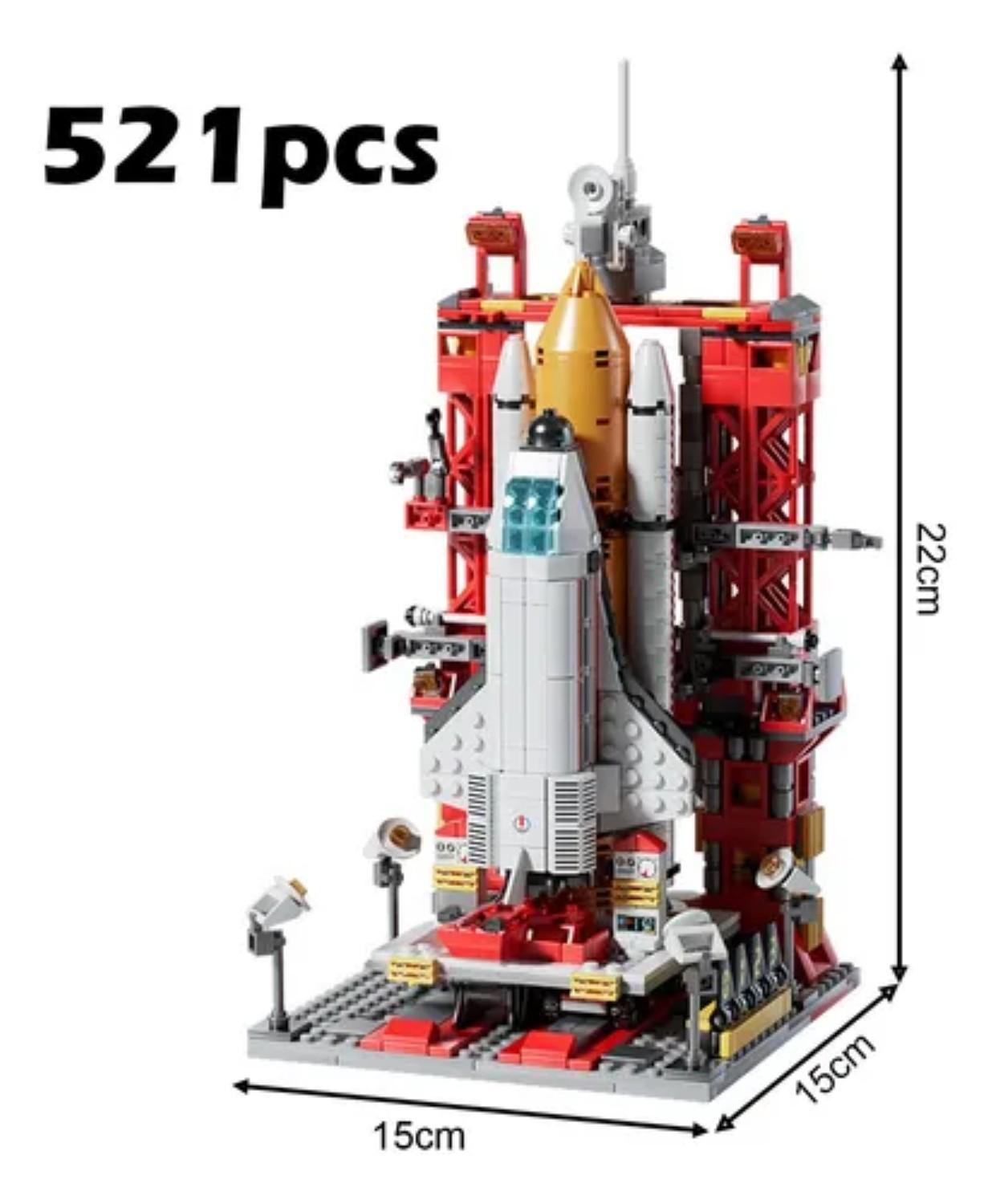 Set 521 pcs De Bloques Construccion Para Cohetes Espaciales image number null
