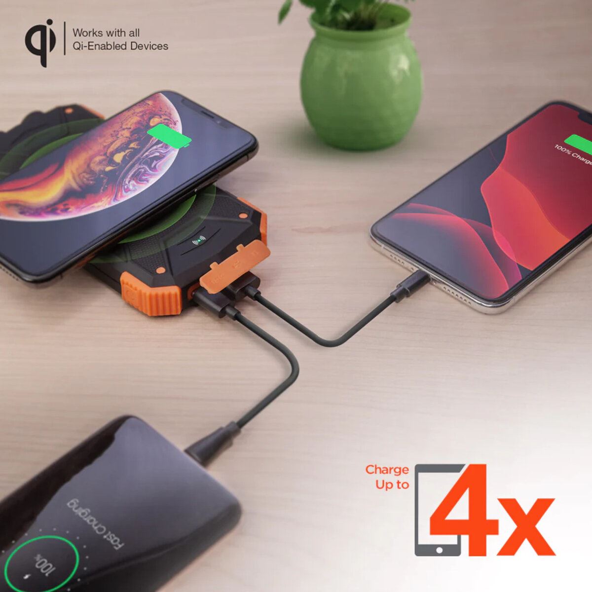 Power Bank HyperGear Wireless Solar 10000 Mah image number null