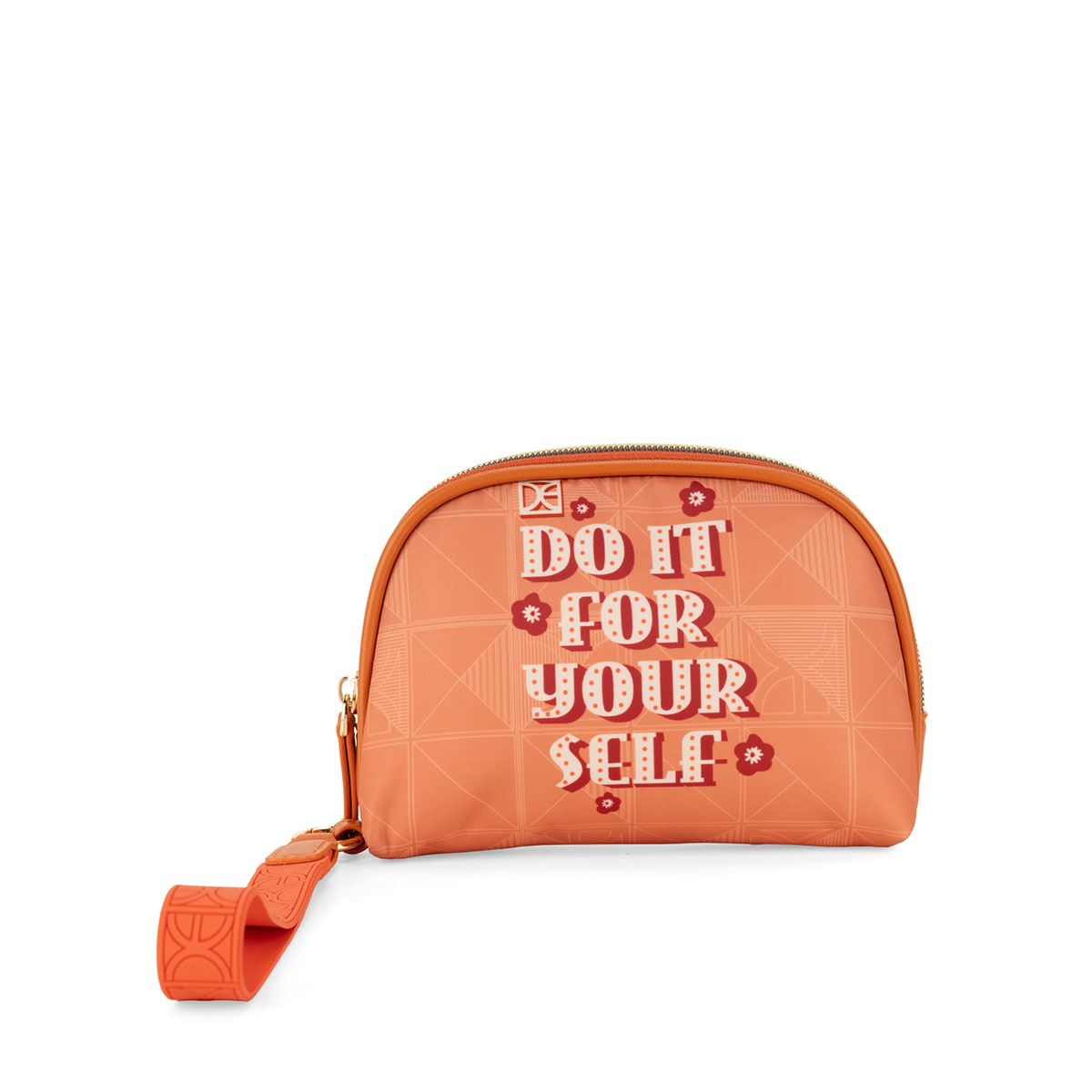 Cosmetiquera Cierre Sencillo Cloe Naranja para Mujer image number null