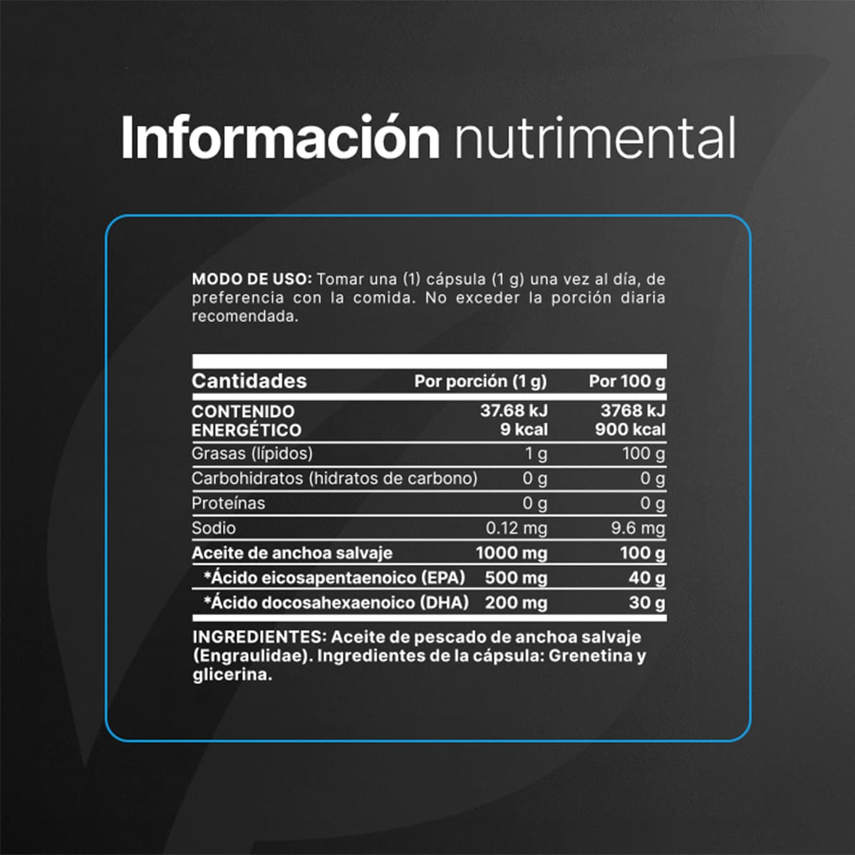 Omega 3 Platinum 180 C&aacute;psulas B Life image number null