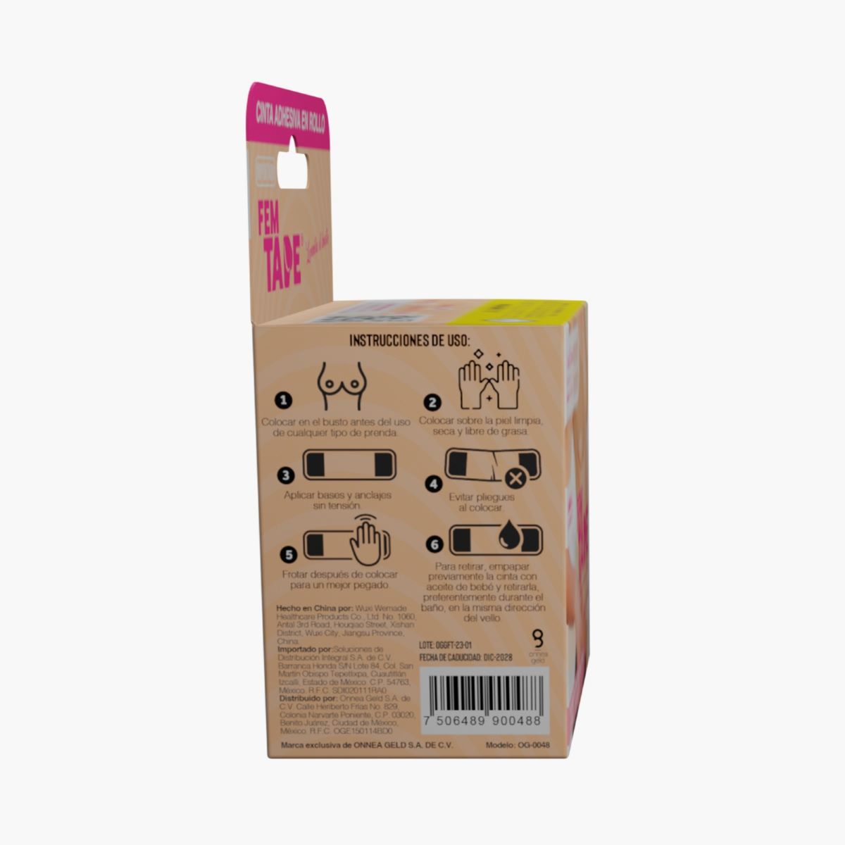 Cinta Kinesiol&oacute;gica Fem Tape Go Plus image number null