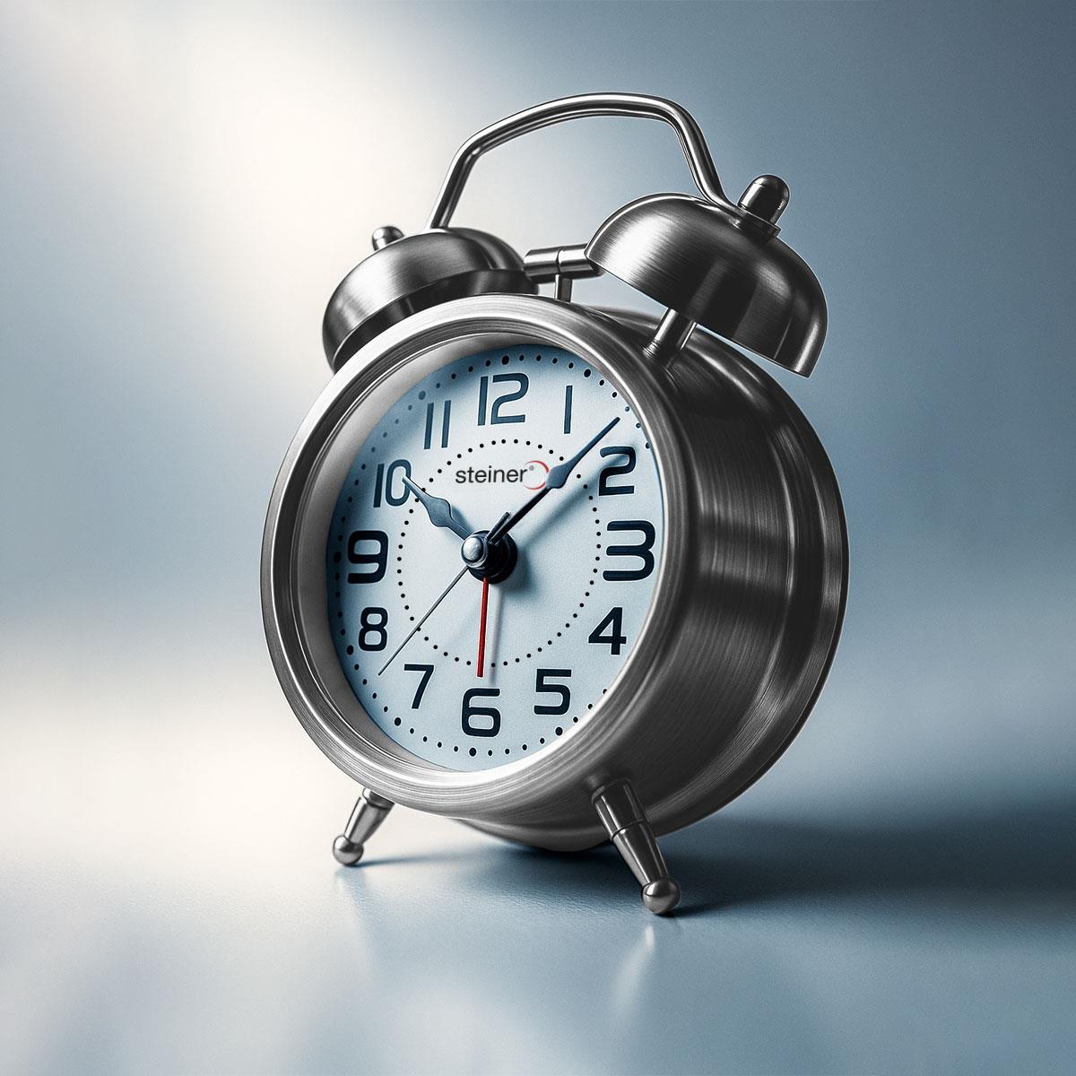 Reloj Steiner Despertador An&aacute;logo Tb07084Slv image number null