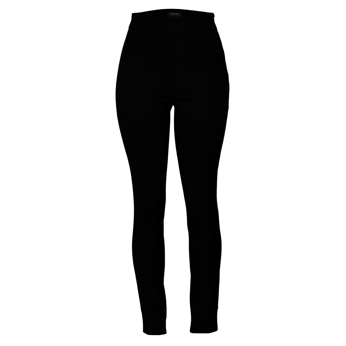 Pantal&oacute;n Skinny Recto Liso Philosophy Color Negro Talla Grande para Mujer image number null