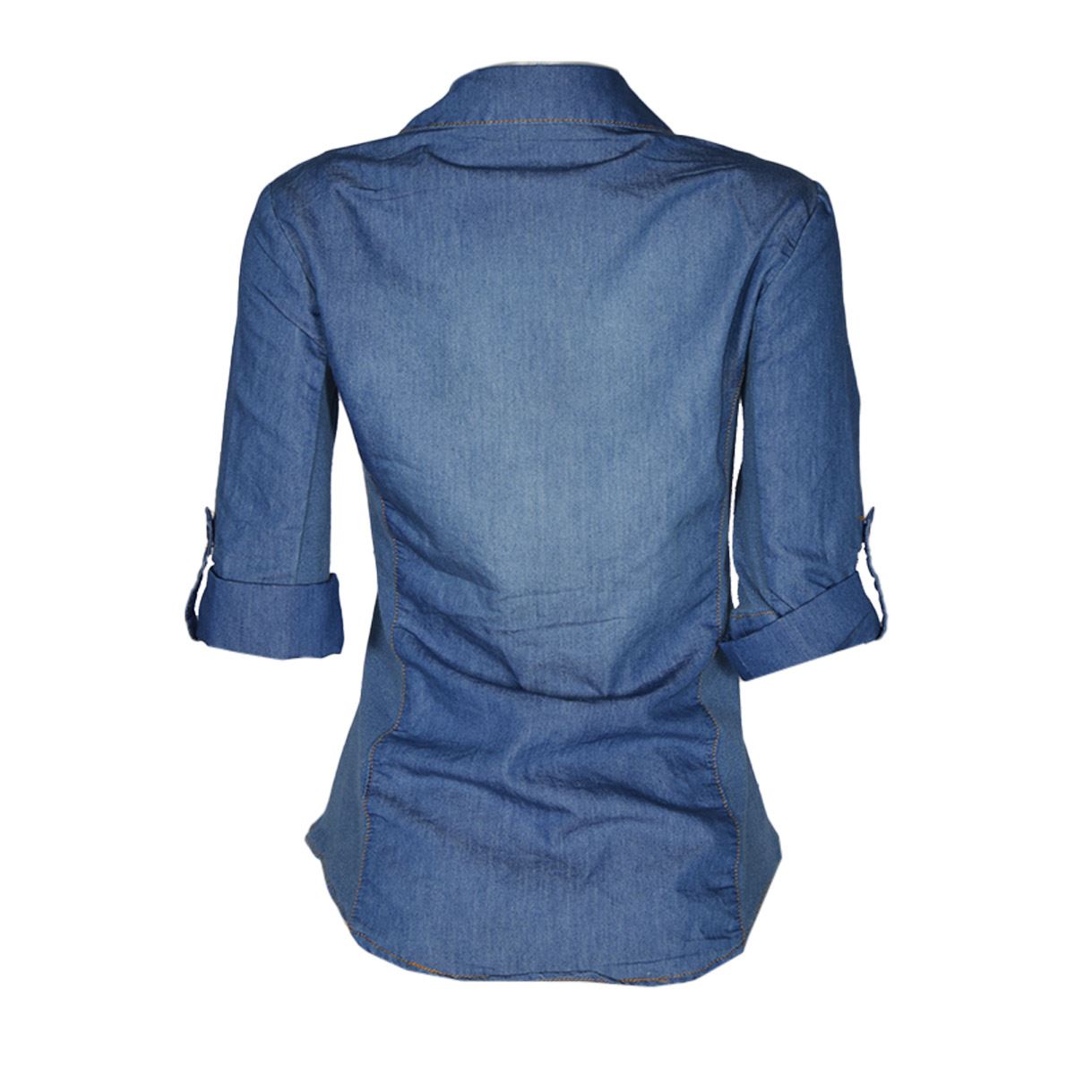 Blusa lisa con elevaci&oacute;n en manga para mujer Philosophy   Talla Chica image number null