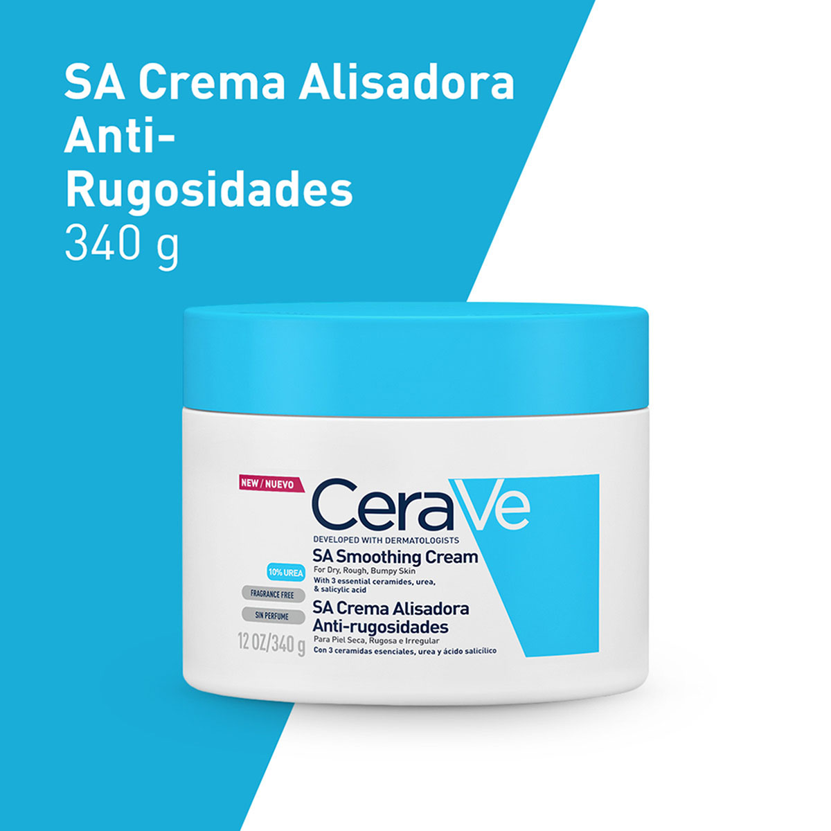 Crema Alisadora Anti-Rugosidades 340 g Cera Ve image number null