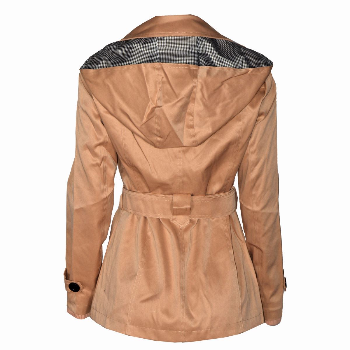 Gabardina Philosophy con cinturón para mujer talla chica image number null