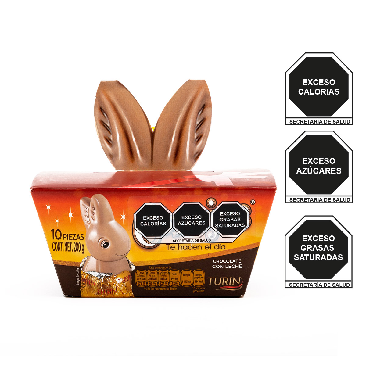 Caja de Chocolate Conejos Turin 10 piezas image number null