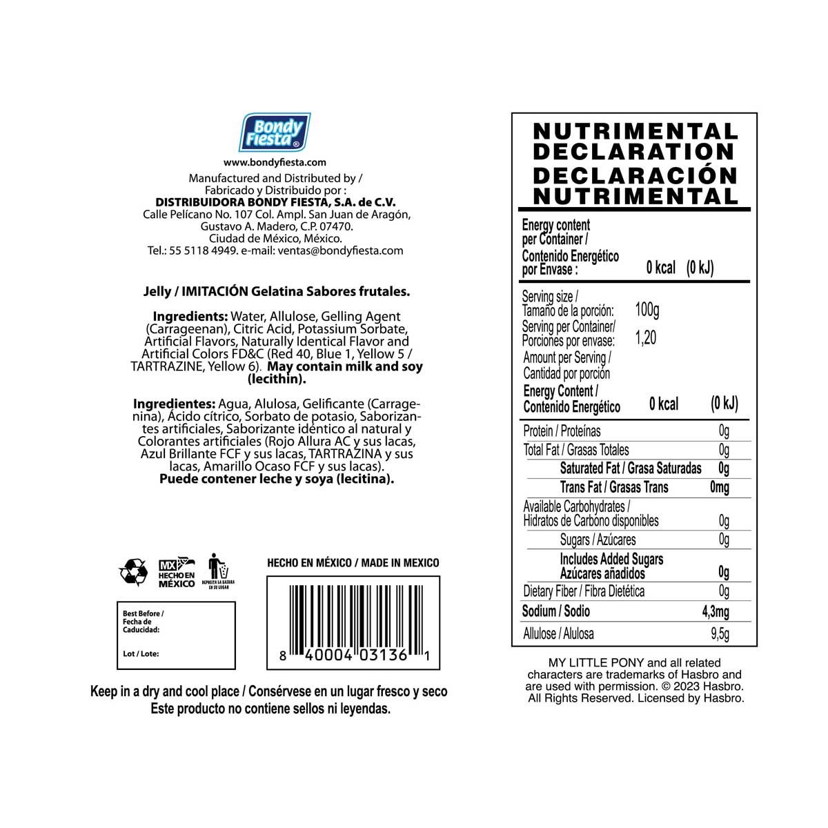 Gelatina Castillo My Little Pony image number null