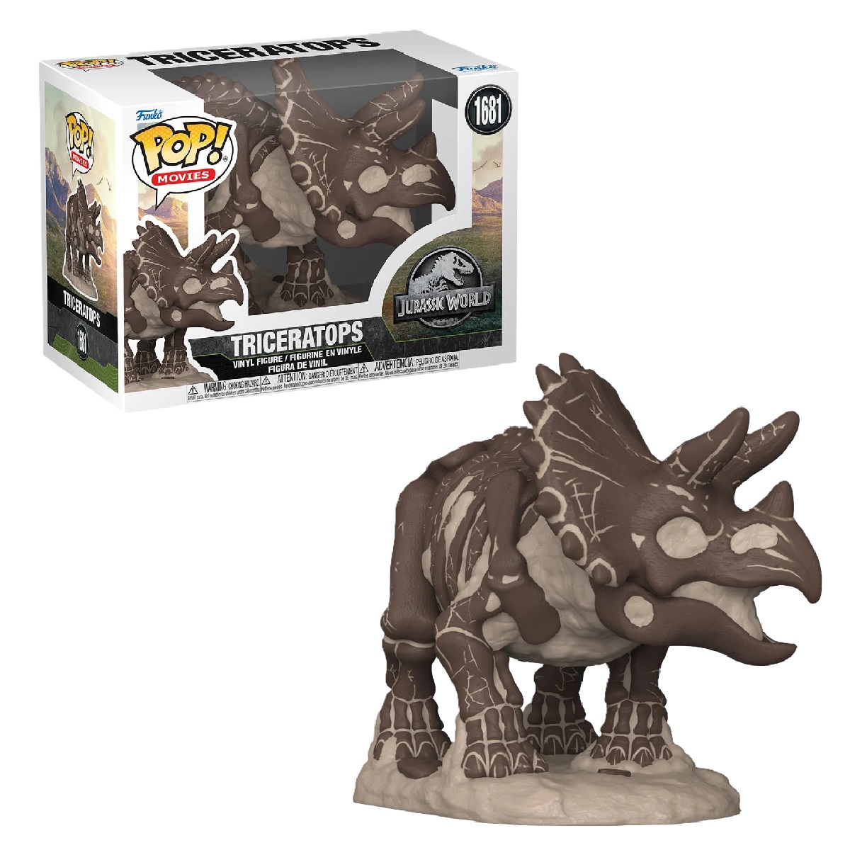 Funko Pop Movies: Jurassic Park Fosil Triceratops image number null