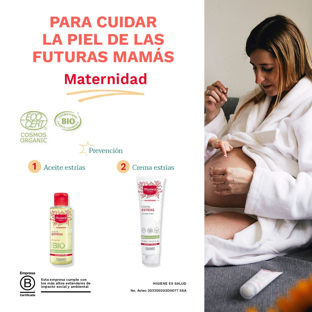 Mustela Aceite Prevención Estrías 105ml image number null
