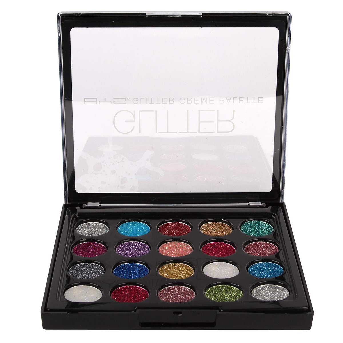 Paleta Sombras en Gel con Glitter 20 Colores BYS image number null