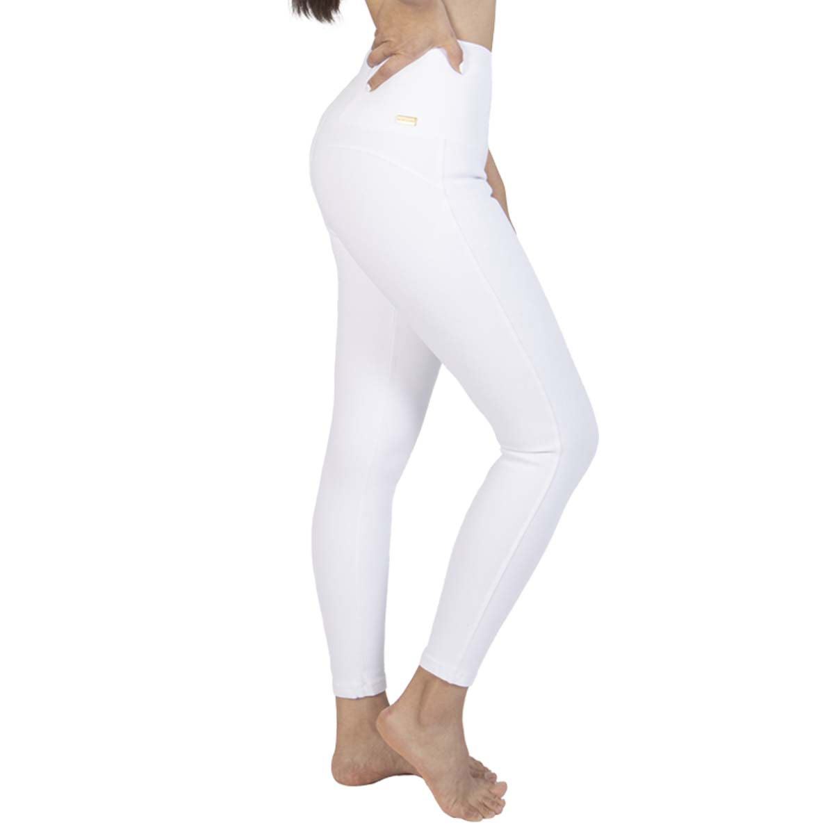 Leggin stretch control Oscar Hackman modelo OH-LEGSCON color blanco talla extragrande dama image number null