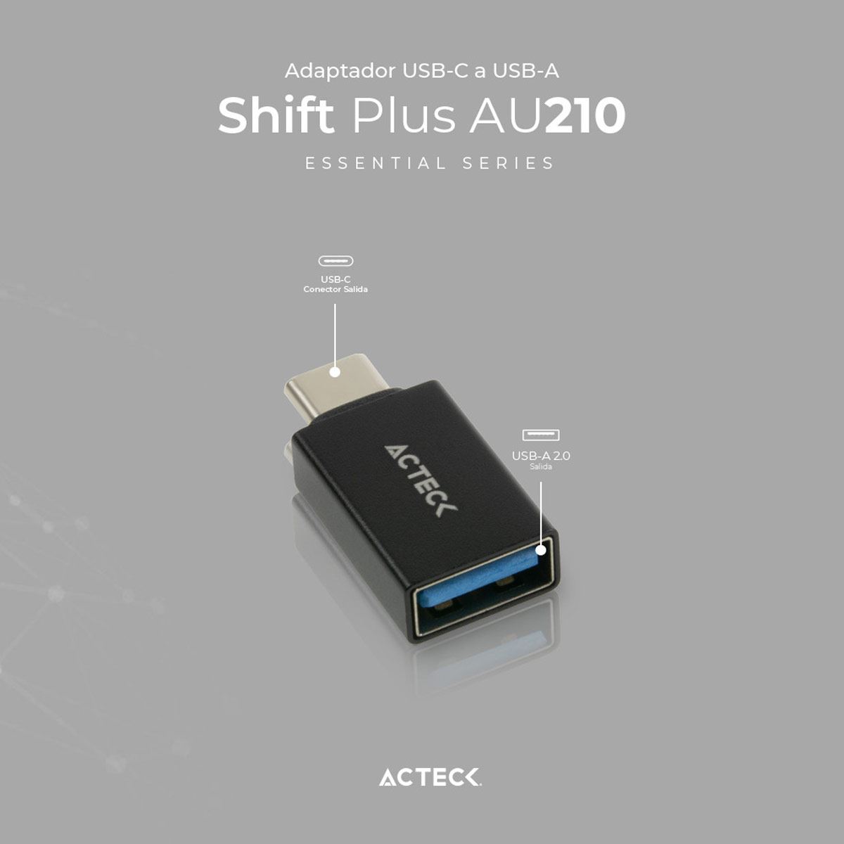 Adaptador USB C a USB A Shift Plus AU210 image number null