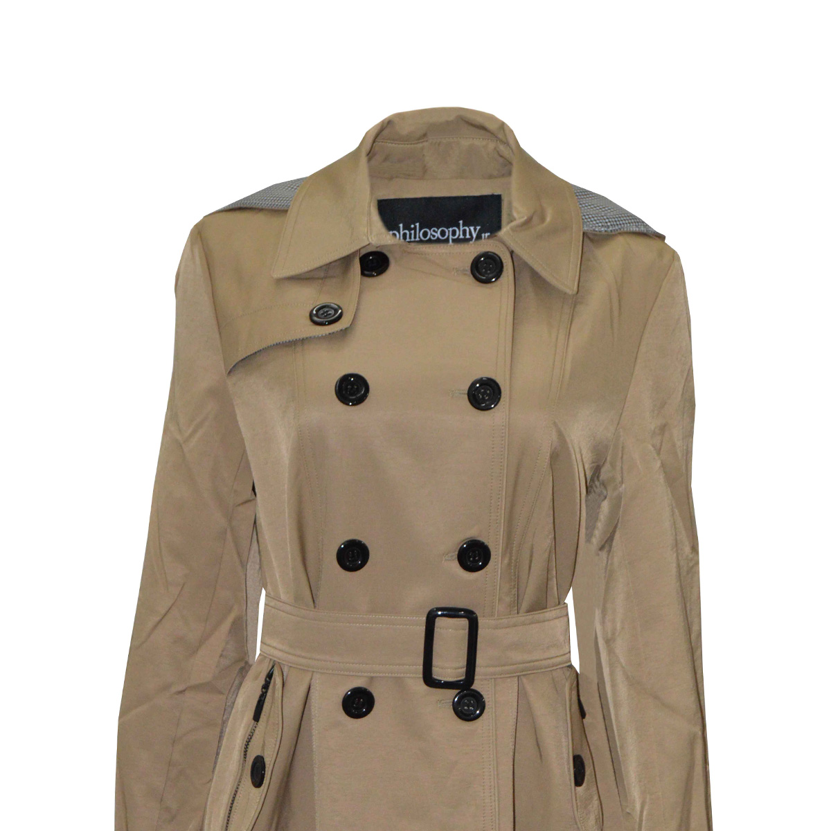 Gabardina con Cintur&oacute;n Philosophy Talla Extra Grande para Mujer image number null