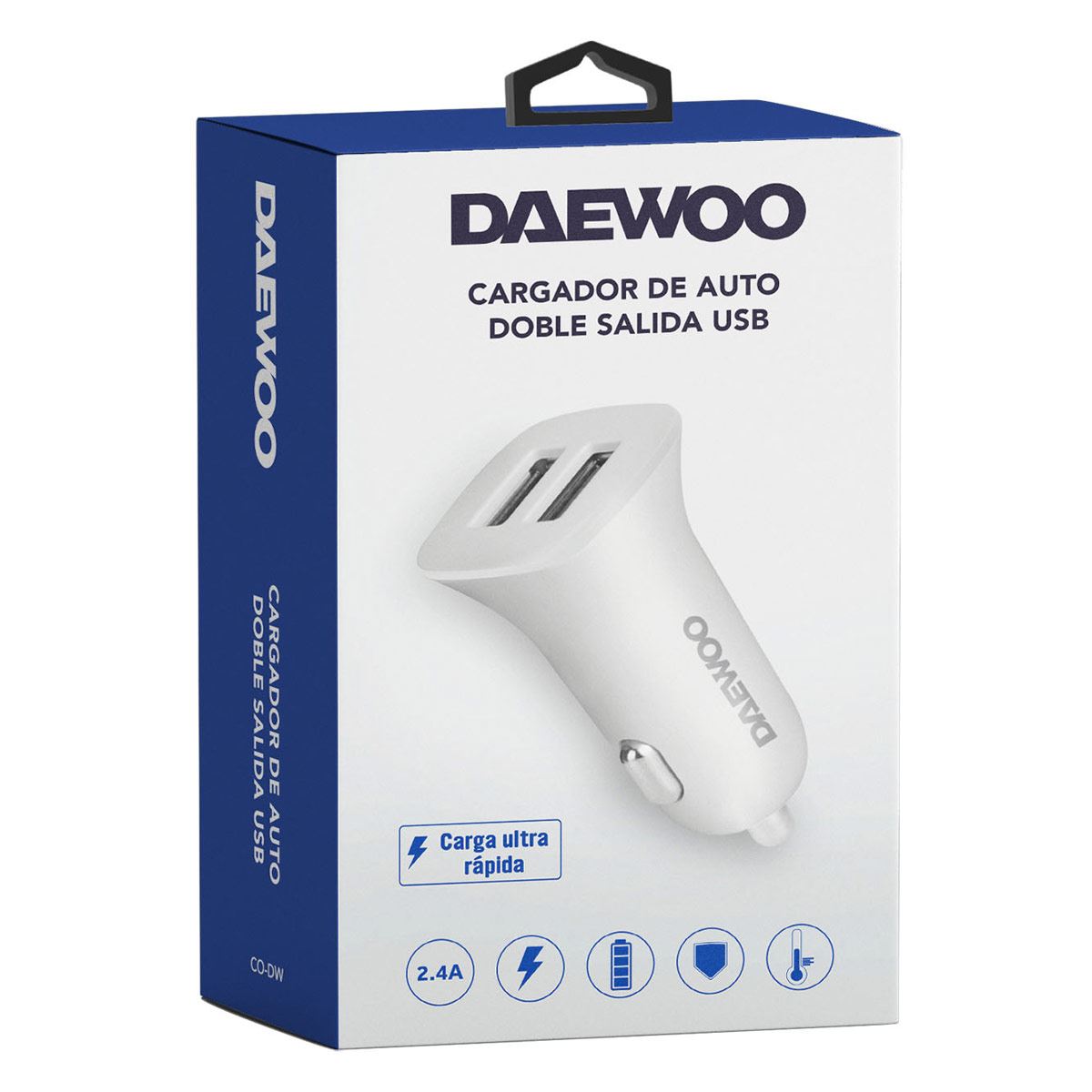 Cargador de Coche Daewoo Doble USB image number null