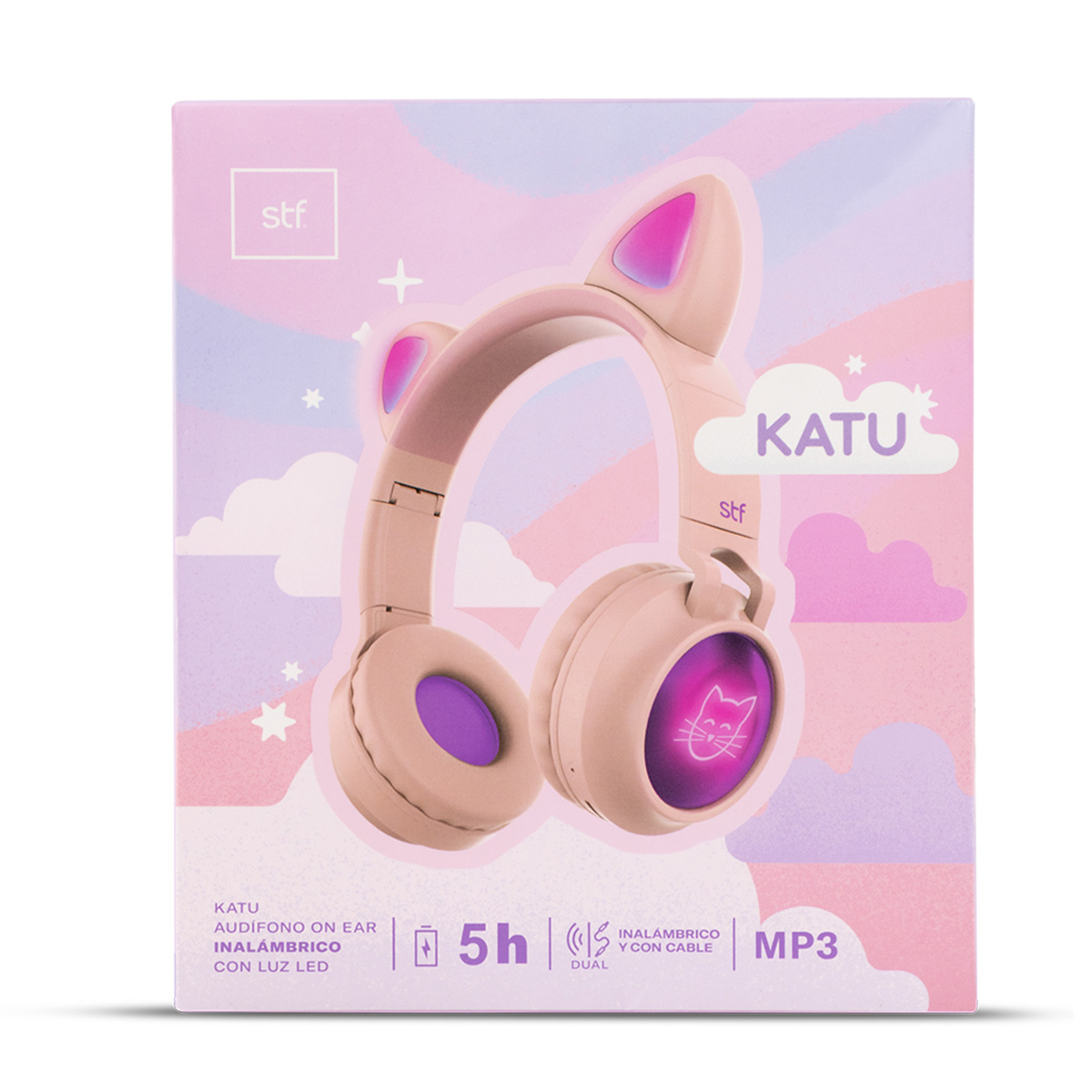 Aud&iacute;fonos STF Katu On Ear rosa image number null