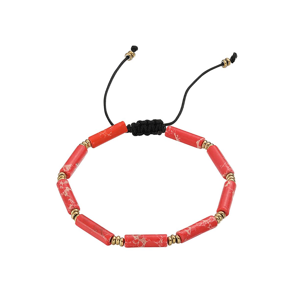 Pulsera de Acero Inoxidable Enso para Hombre Color Rojo EMB0092R image number null