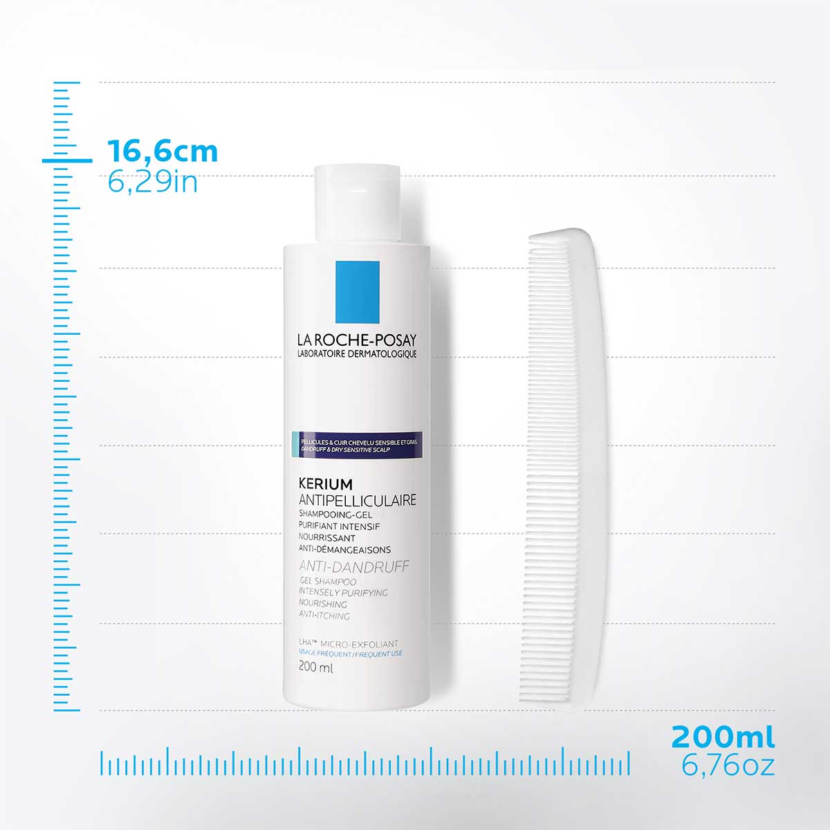 Shampoo para Caspa La Roche Posay Kerium Shampoo Caspa Grasa 200ml image number null