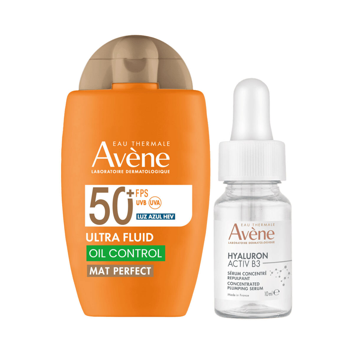 Avène Kit Protector Solar Ultra Fluid Oil Control Mat Perfect 50ml + Hyaluron Activ B3 Sérum Redensificante 10ml image number null