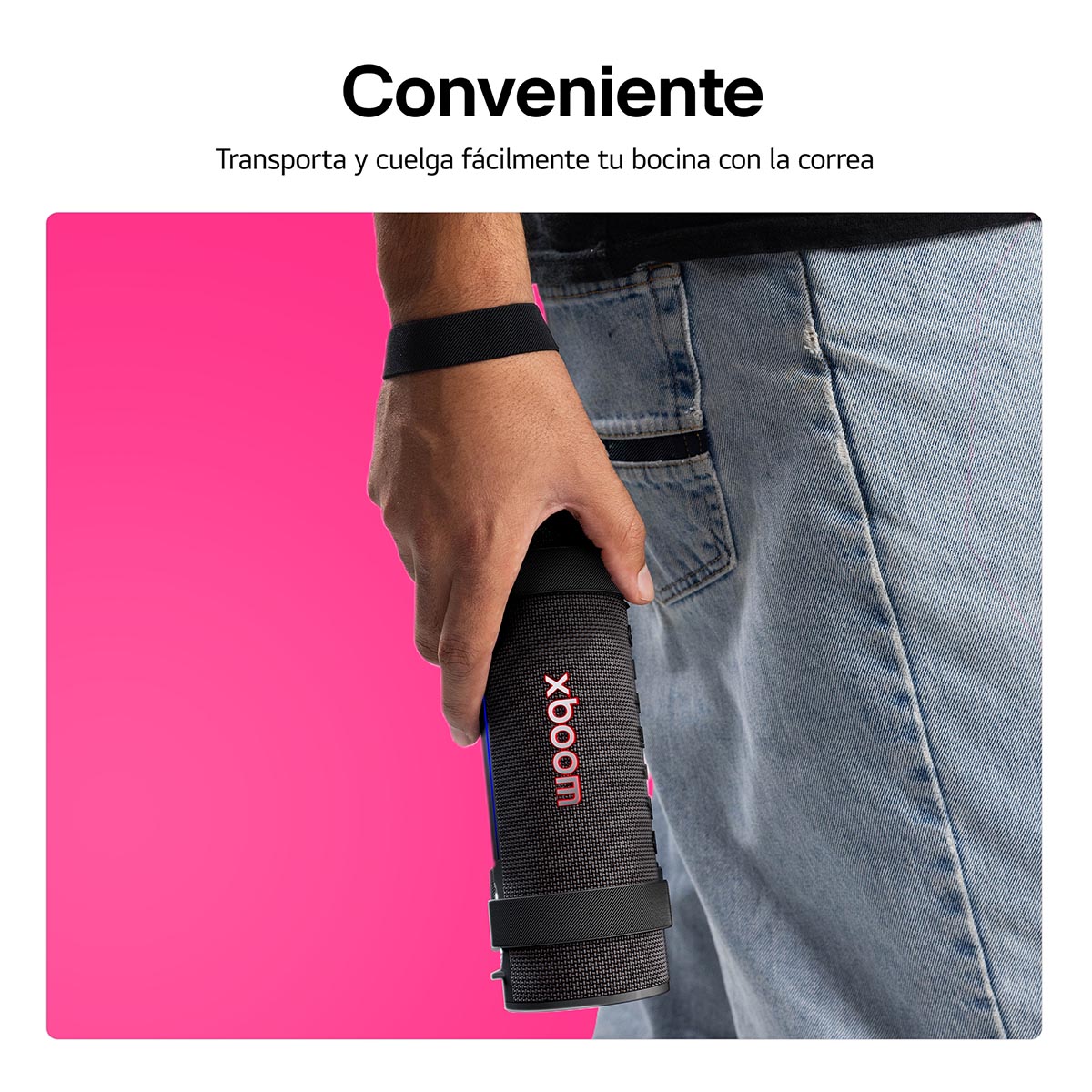 LG XBoom Grab By Will.I.Am Bocina Bluetooth Portátil 20hrs de Batería IP67 image number null