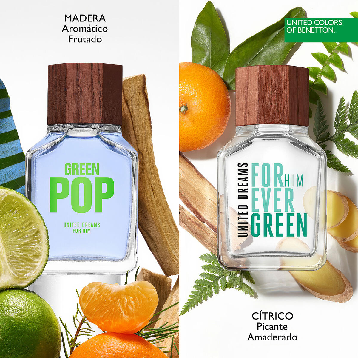 Eau de Toilette Benetton United Dreams Green Pop 100 ml para Hombre image number null