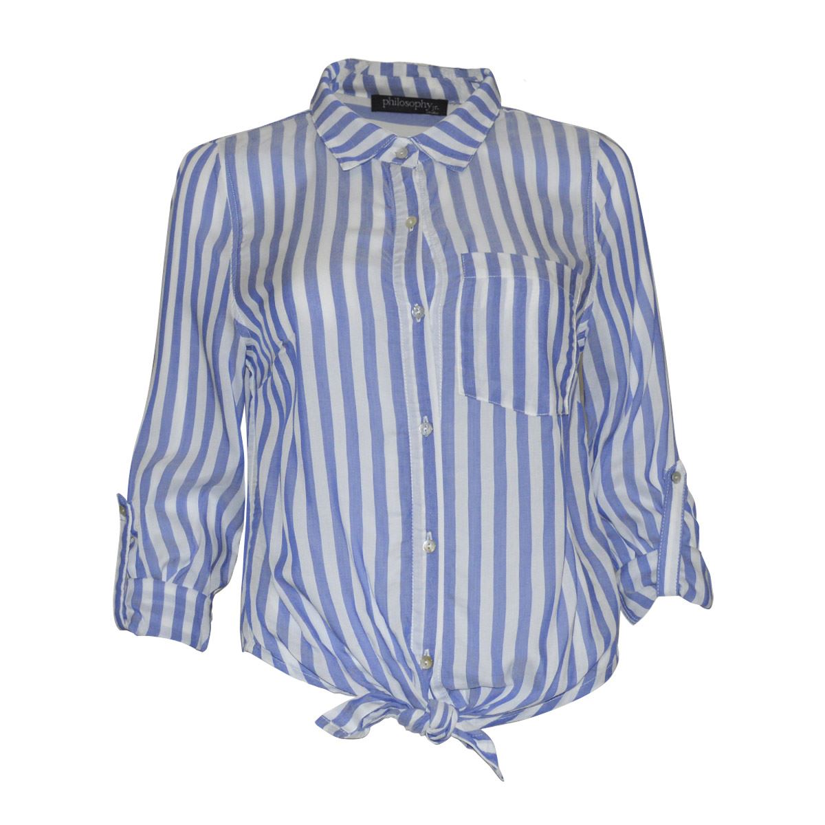 Blusa estampada con bolsillos para mujer Philosophy talla Mediana image number null