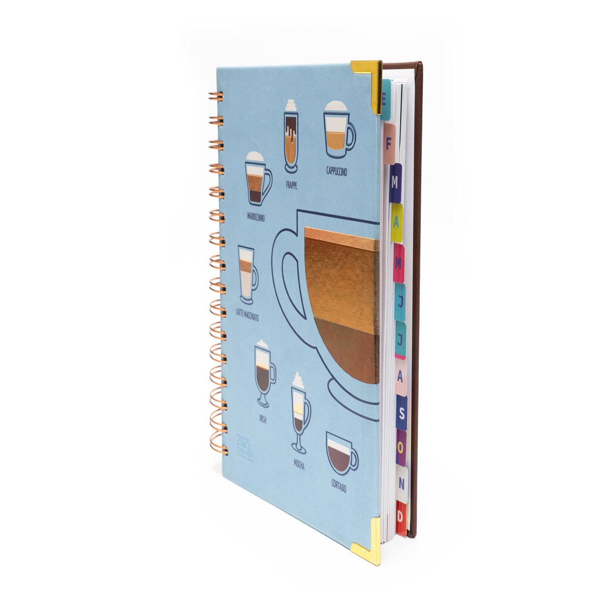 Agenda Trendy 2025 con Espiral Coffe Cavalier image number null