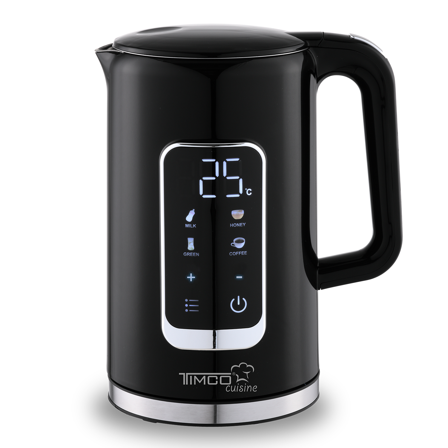 TIMCO Tetera El&eacute;ctrica con Pantalla Digital en Color Negro y Capacidad de 1700 ml image number null