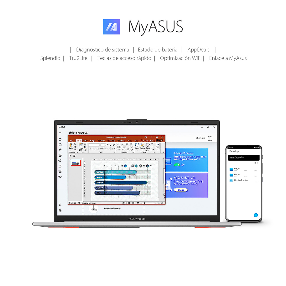 Laptop ASUS VivoBook E1504GA-NJ163W CI3-N305 8 RAM 512SSD+Mochila y Mouse image number null