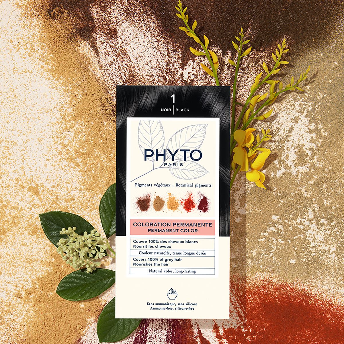 Tinte para Cabello Phyto Color # 1 Black image number null