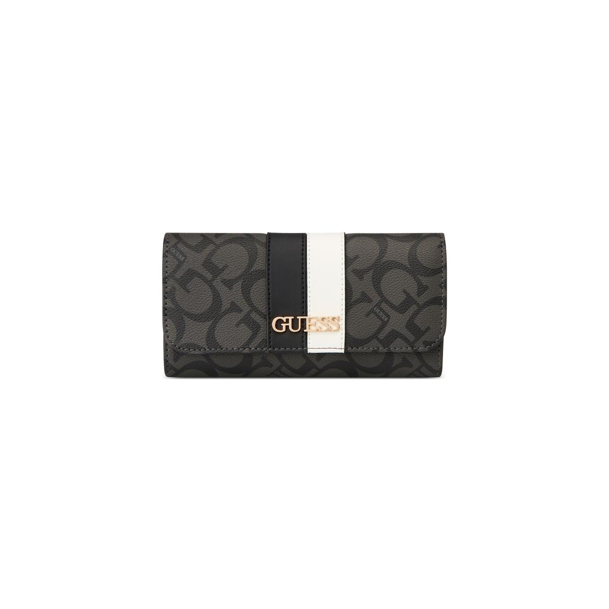 Cartera Slim Clutch Guess Negro Suavizado image number null