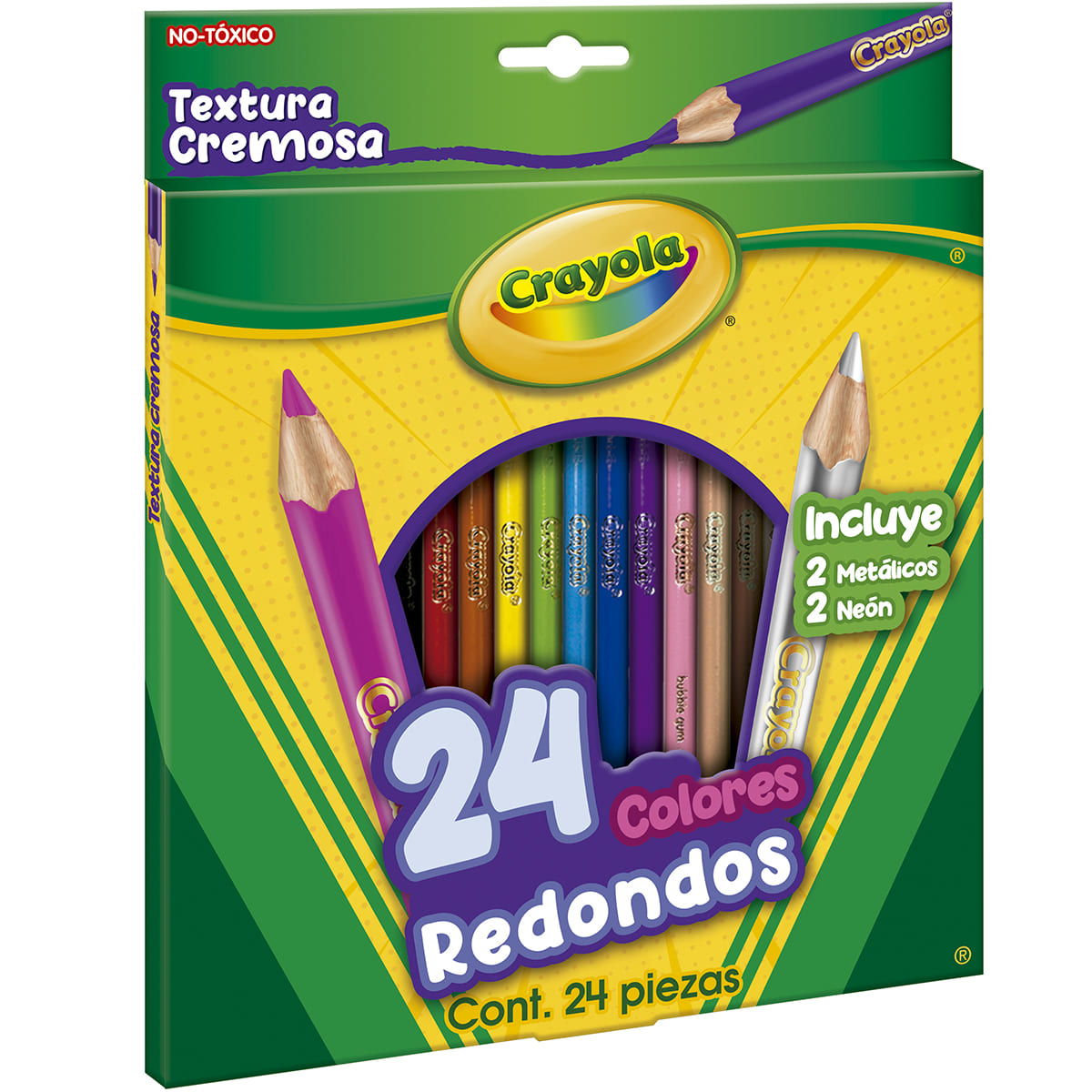 Set de 24 Colores CRAYOLA de Forma Redonda image number null
