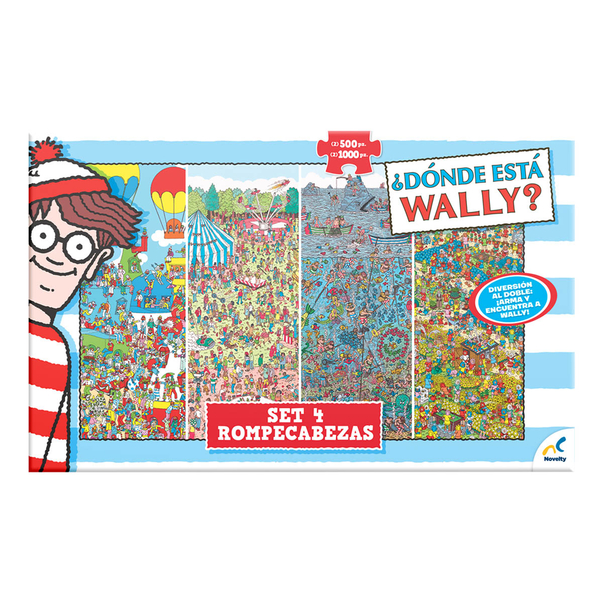 Set de Cajones con 4 rompecabezas &iquest;D&oacute;nde Est&aacute; Wally? Novelty image number null