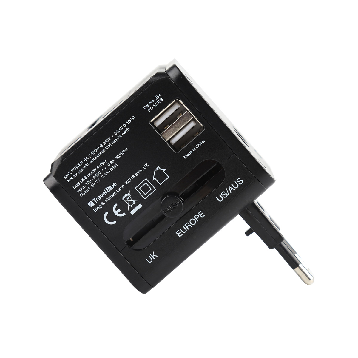 Adaptador Mundial de Viaje Travel Blue image number null