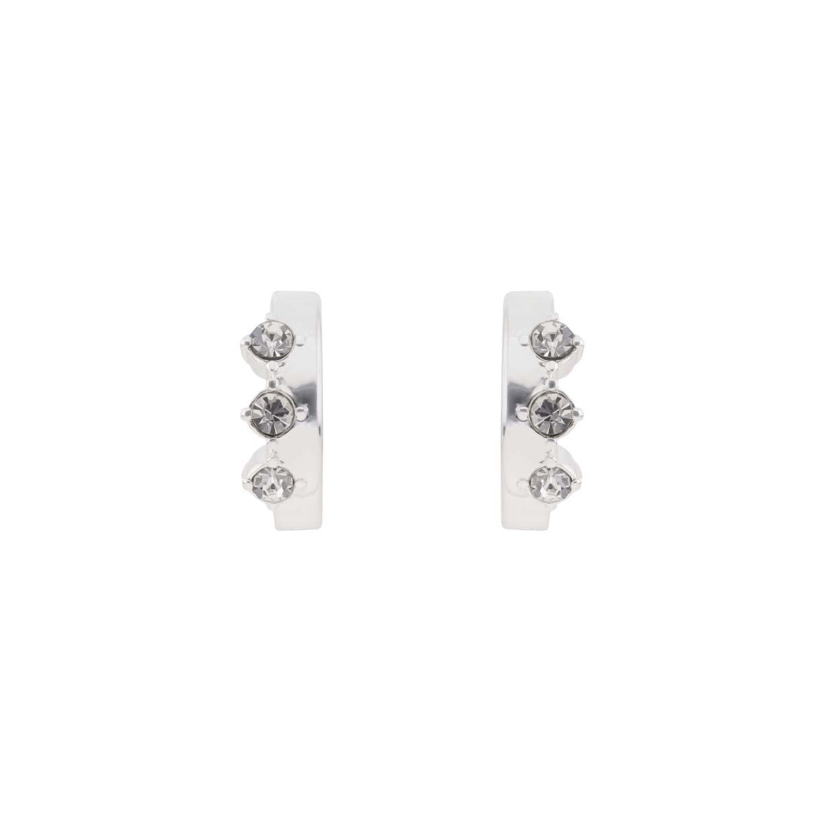 Aretes Plateados Arracada de Varias Formas Nine West image number null