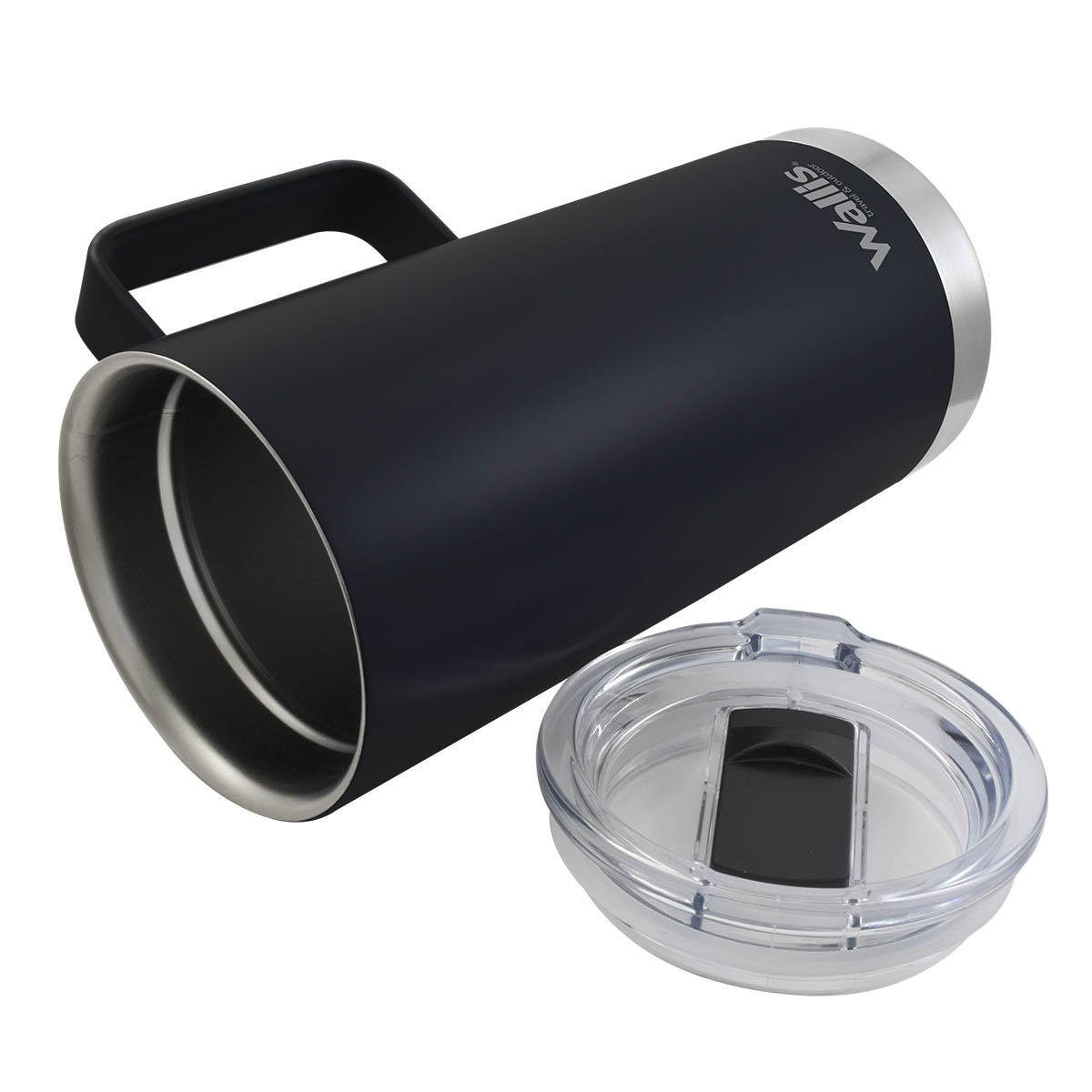 Taza Térmica  Wallis 500 Ml Negro Mate image number null