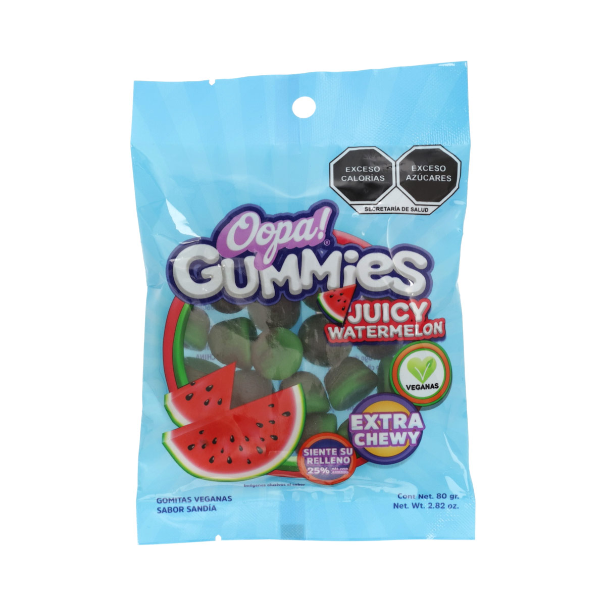 Gomitas Veganas Sabor Sandía Oopa! Gummies 80 g image number null