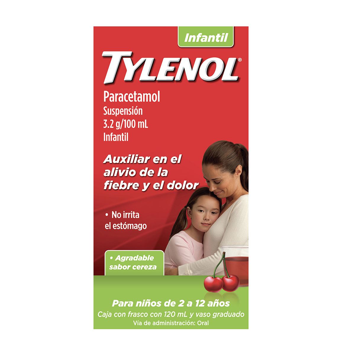 Analg&eacute;sico TYLENOL Suspensi&oacute;n Infantil 100 ml image number null