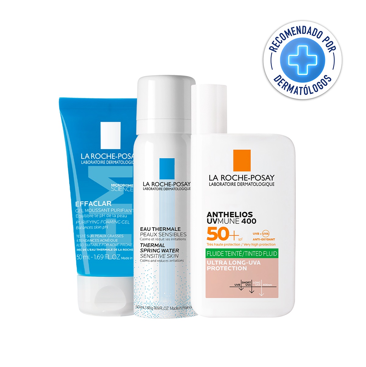 La Roche Posay Rutina De Protecci&oacute;n Solar Con Textura Fluida Con Color Para Piel Mixta A Grasa image number null