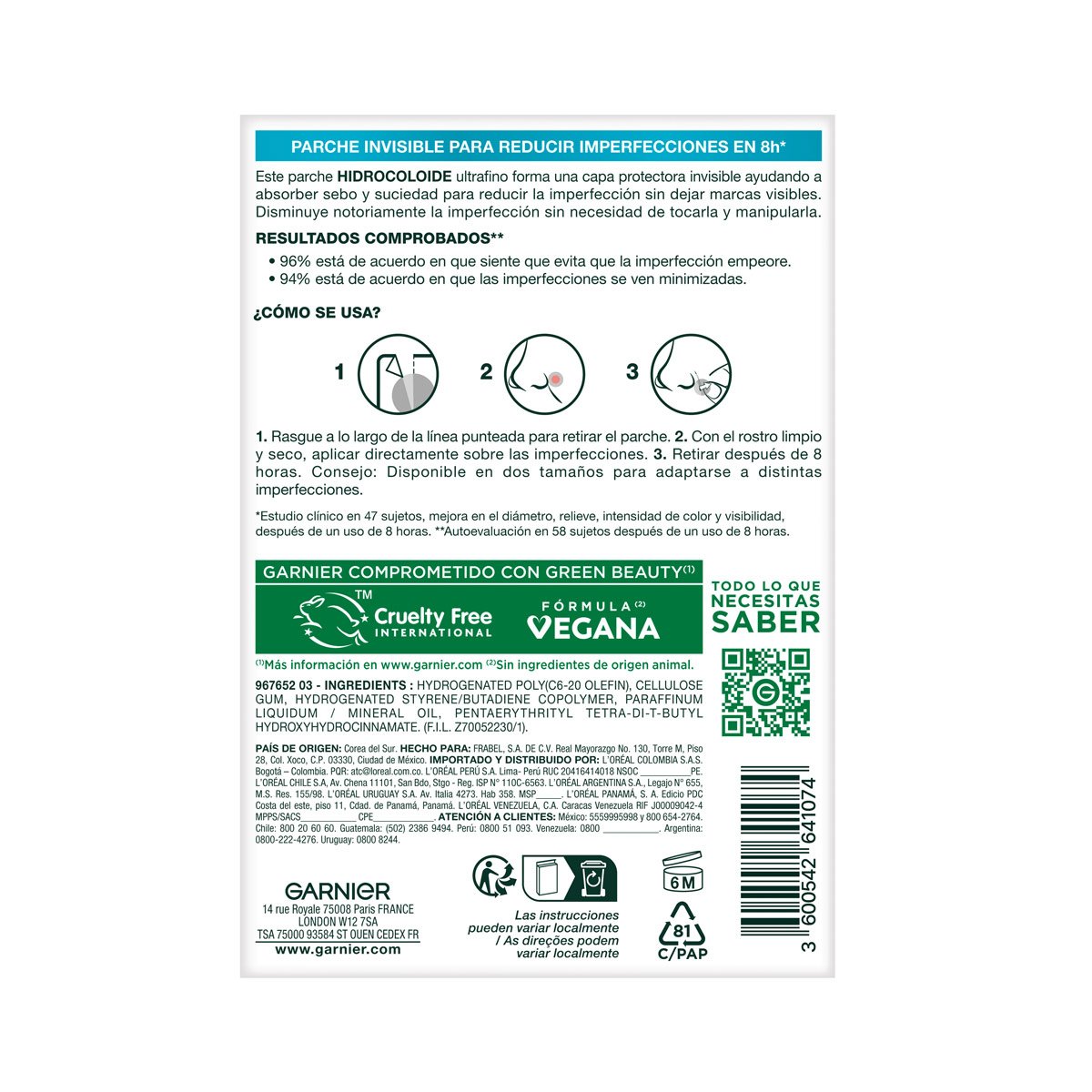 Garnier Pimple Patch Pure Active 22 piezas image number null