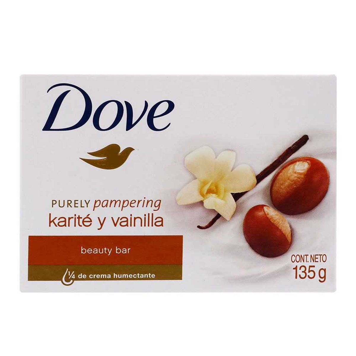 Jab&oacute;n de tocador Dove Barra karit&eacute;-vainilla 135g image number null