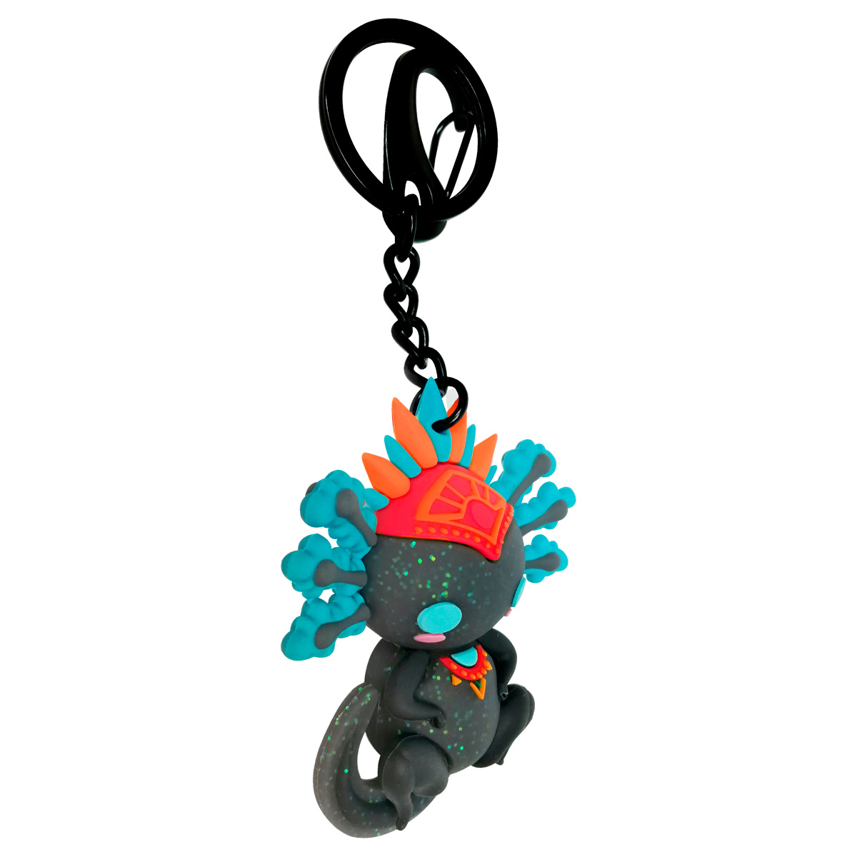 Llavero 3D By Mexico Ajolote Negro con Glitter image number null