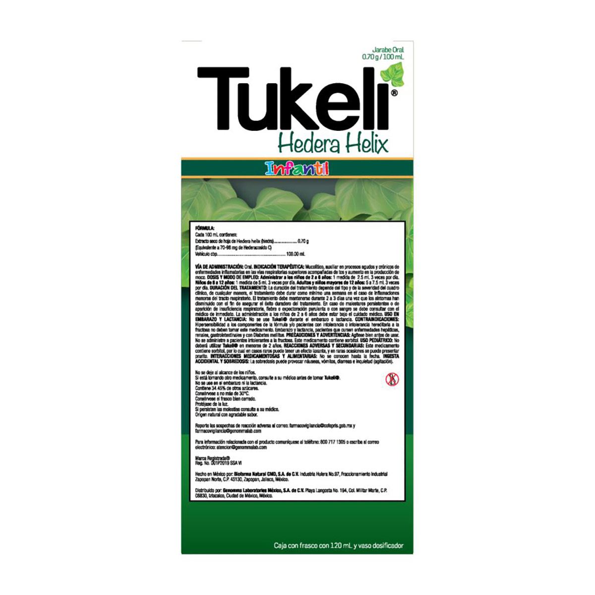 Tukeli Jarabe Infantil 120 ml/24 image number null