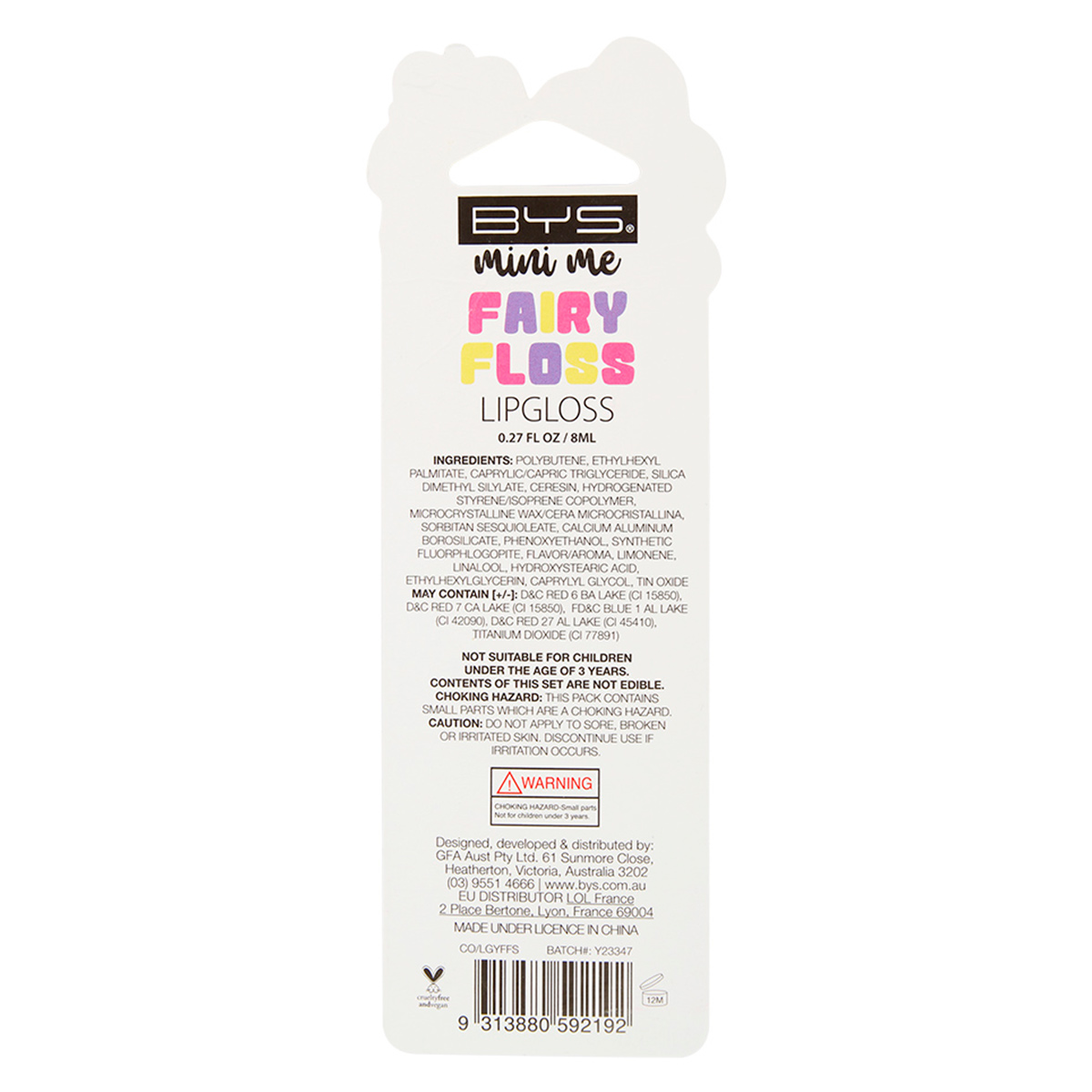 Gloss para Labios Fairy Floss BM017 BYS MINI ME image number null