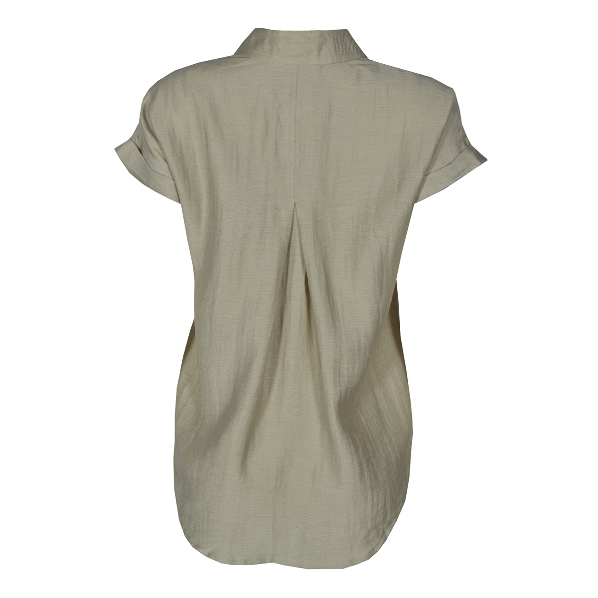 Blusa Camisera con Bolsillo Philosophy Talla Grande Color Verde Claro para Mujer image number null