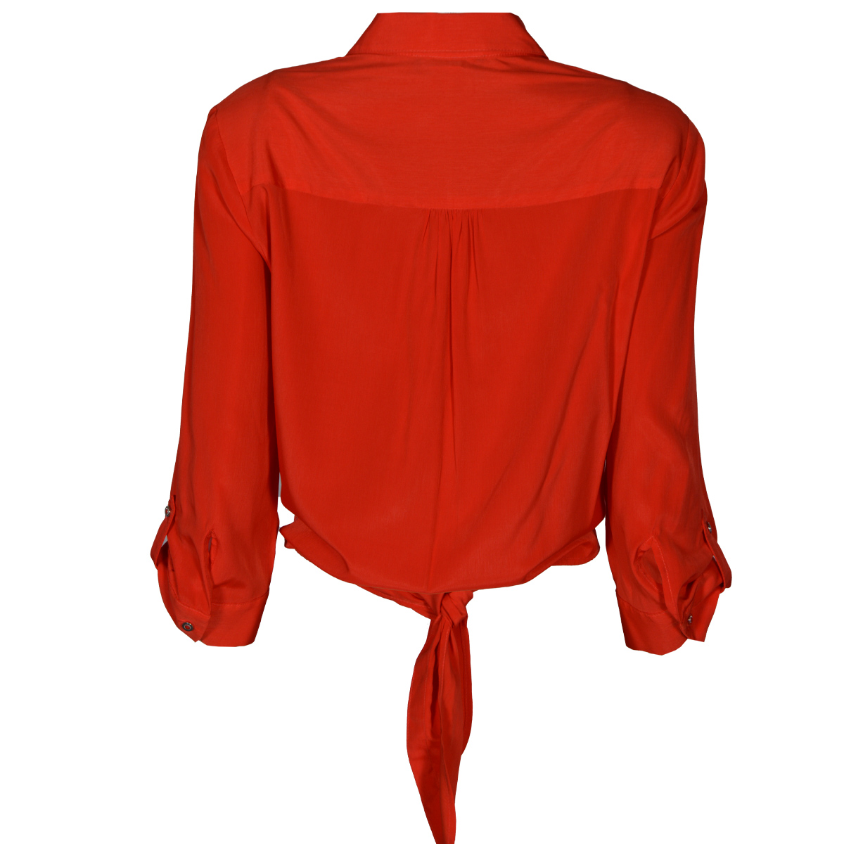 Blusa Lisa con amarre y Bolsillos Philosophy para Mujer image number null