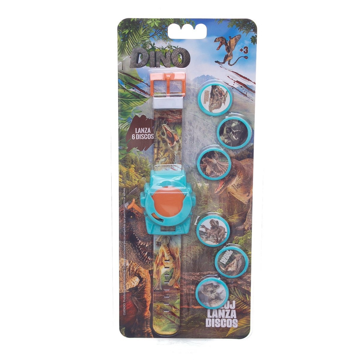Reloj Digital & Divertido Lanza Discos Dinosaurios Switch image number null