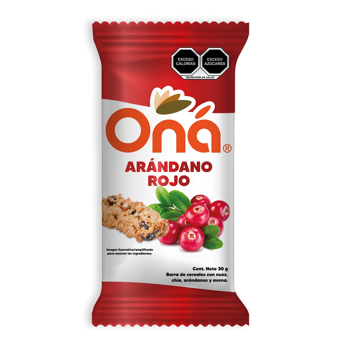 Barra De Cereales Arandano Rojo Ona 30g image number null
