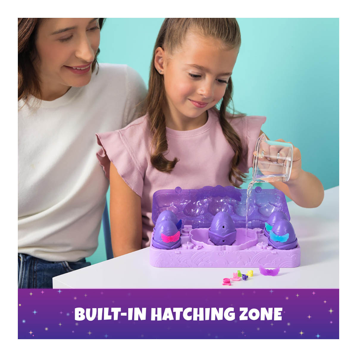 Set de Figuras Sorpresa HATCHIMALS Alive Carton Neon Rainbow image number null