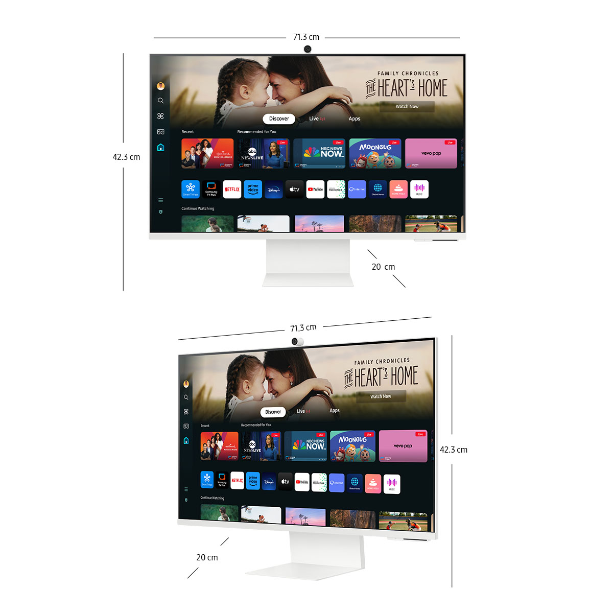 Monitor Inteligente Samsung  32 Pulgadas 4K Con Cámara LS32DM801ULXZX image number null